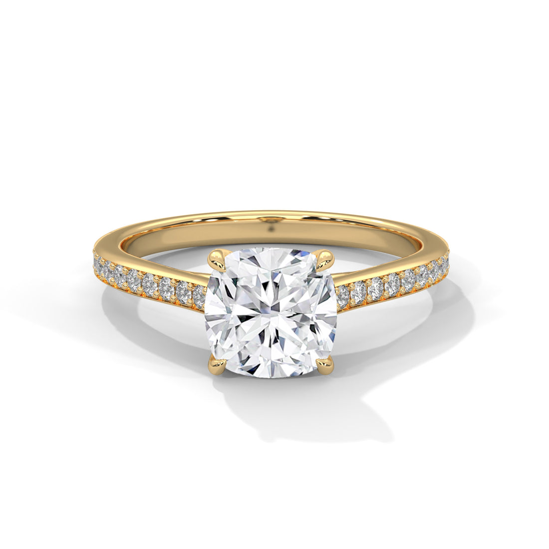 2.24 CT Cushion Cut Solitaire Diamond Ring