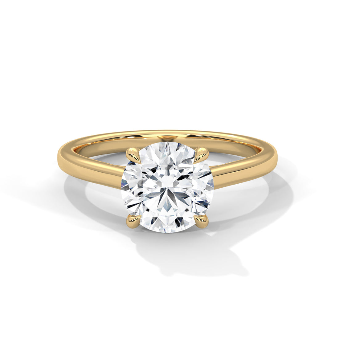 1 CT Four Prong Solitaire Lab Diamond Ring