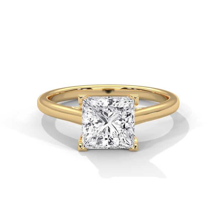 1 CT Princess Cut Solitaire Diamond Ring