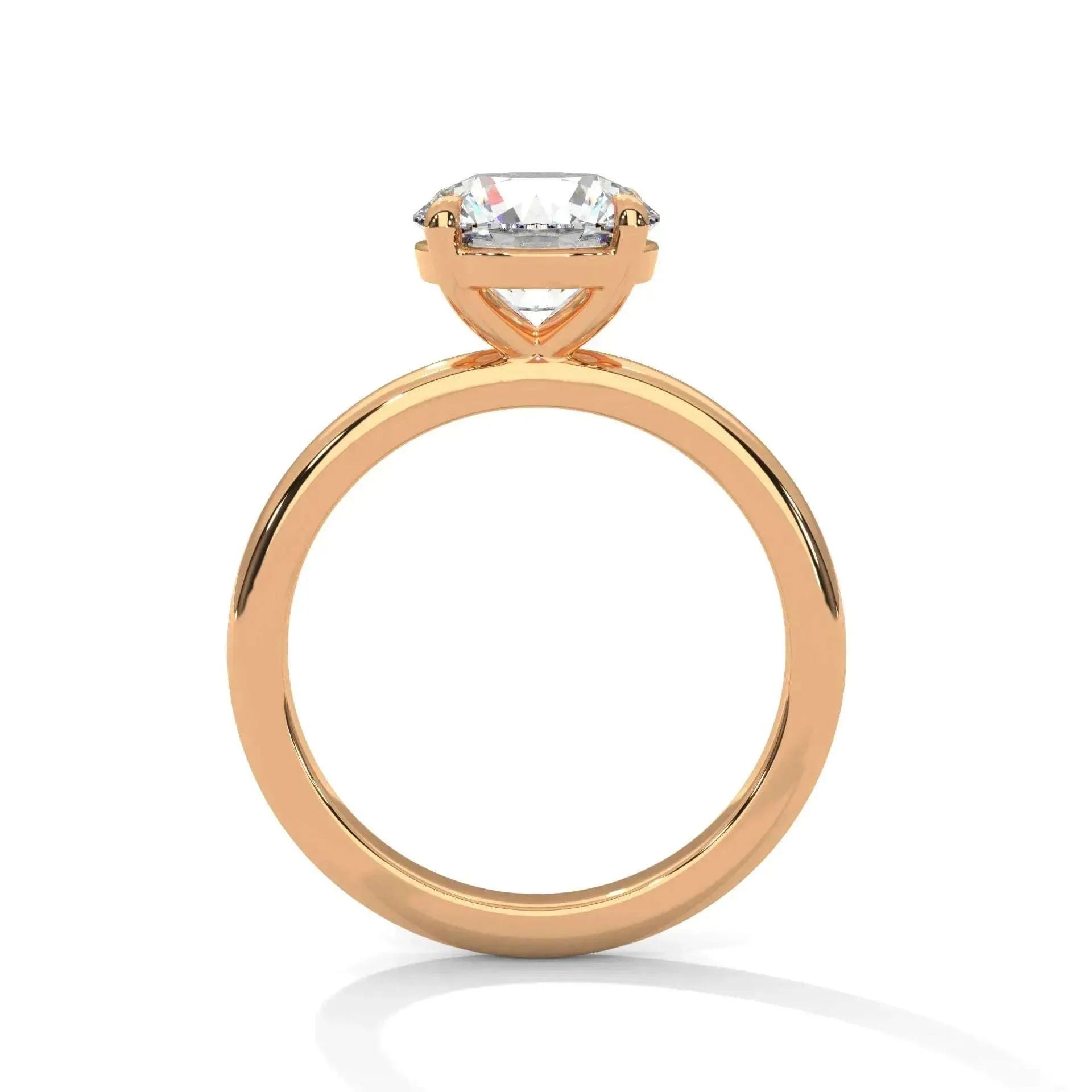1 CT Portuguese Cut Moissanite Solitaire Engagement Ring in 925 Sterling Silver