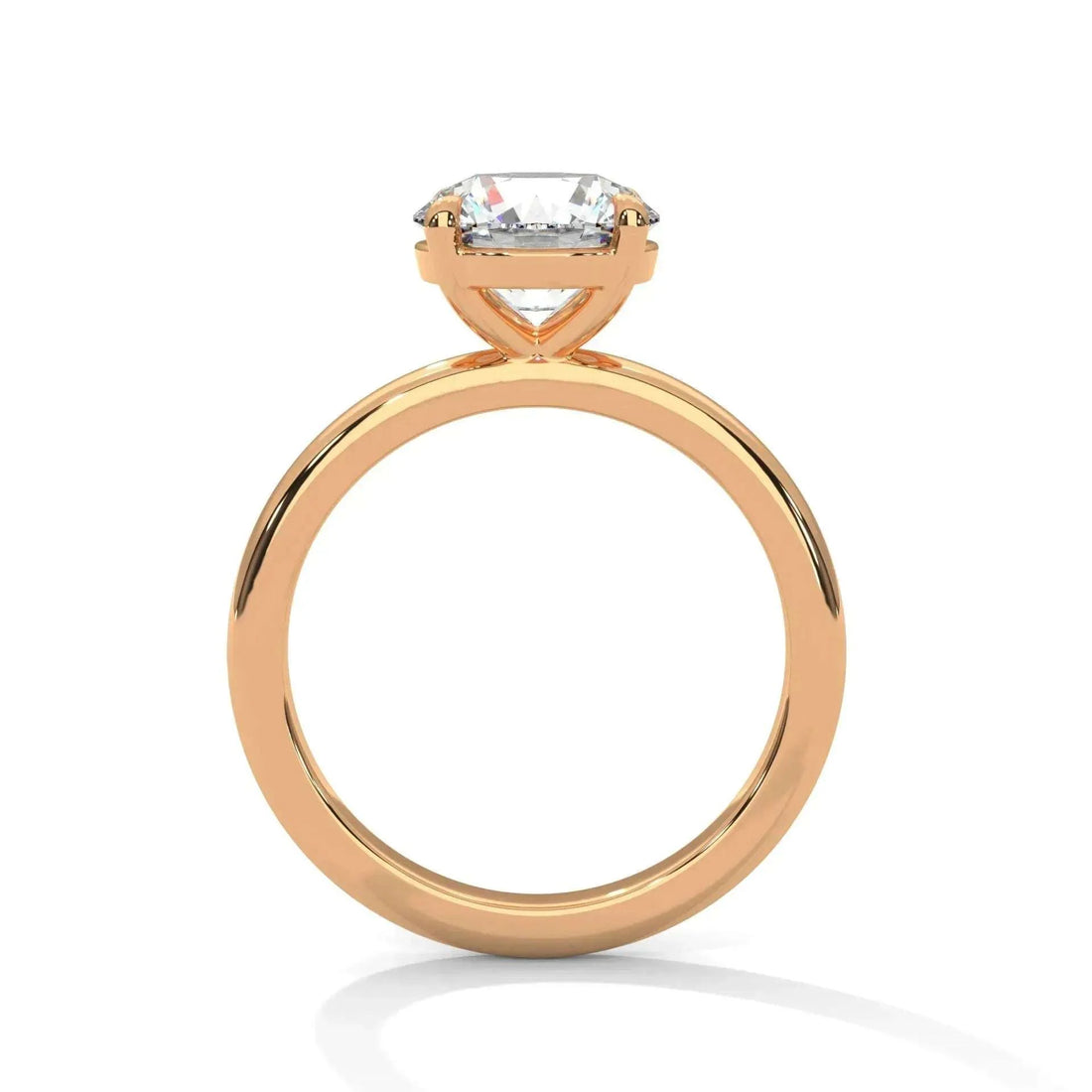 1 CT Portuguese Cut Moissanite Solitaire Engagement Ring in 925 Sterling Silver
