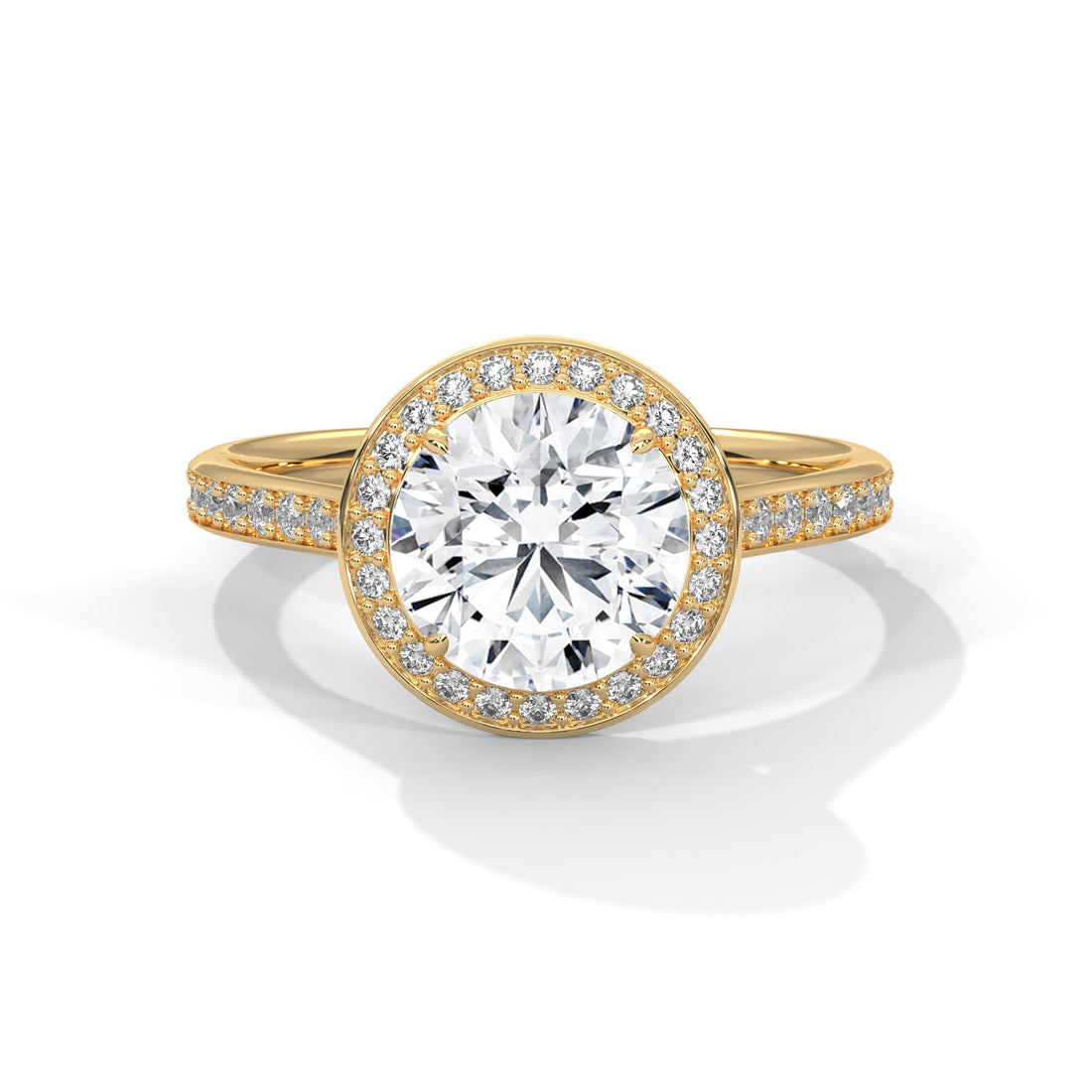 1.34 CT Round Cut Solitaire Diamond Ring