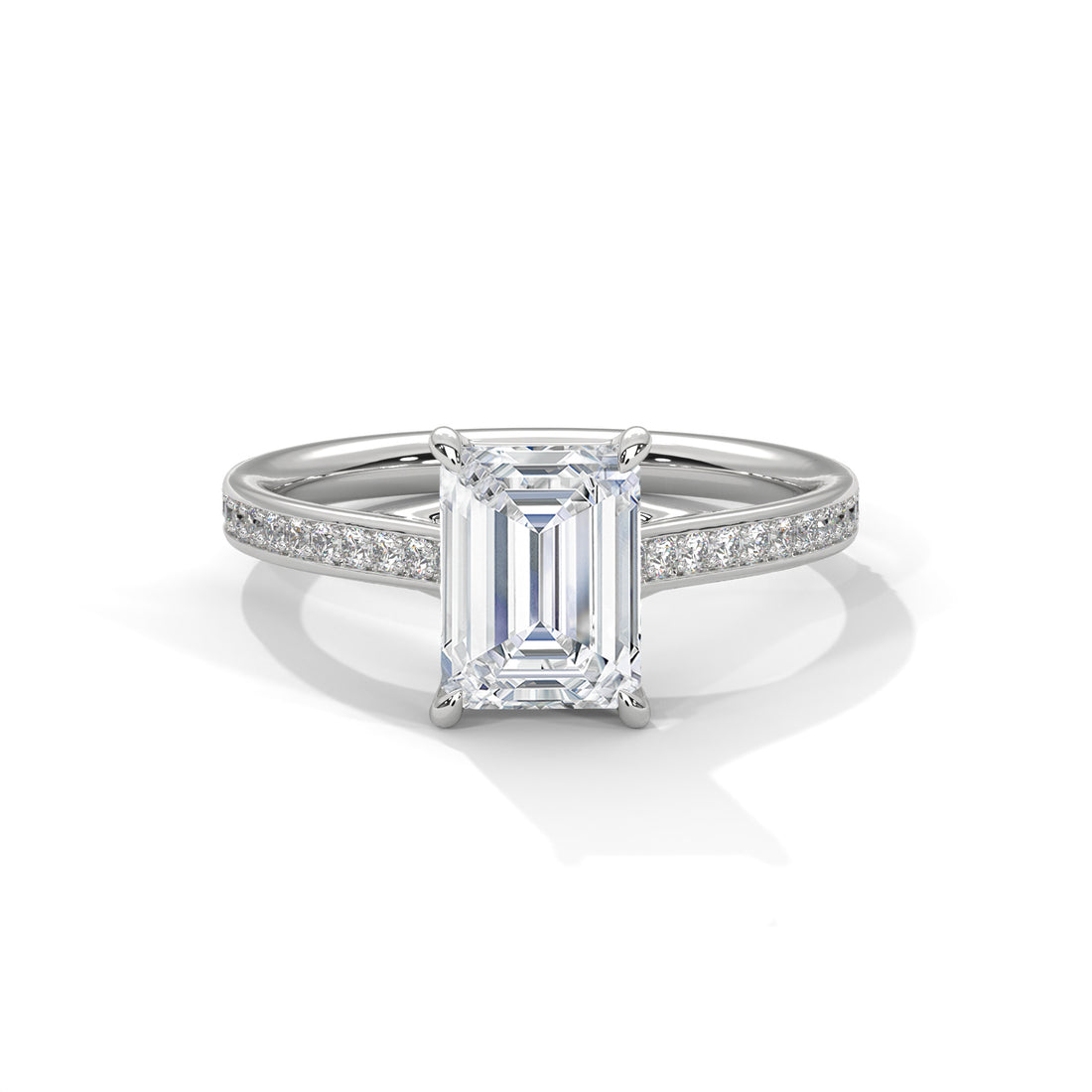 1.96 CT Radiant Cut Solitaire Diamond Ring