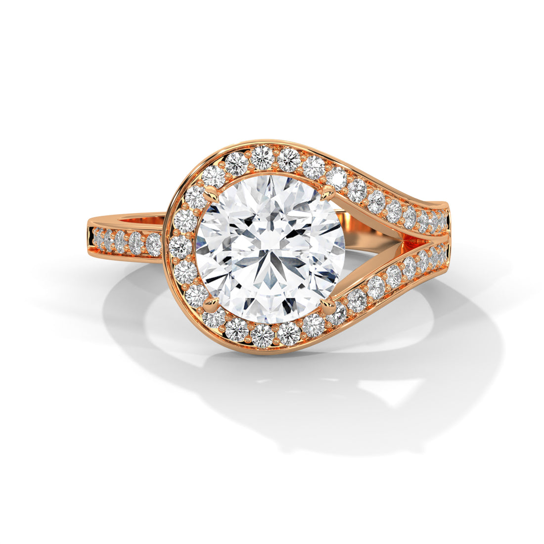 2.72 CT Round Cut Solitaire Diamond Ring