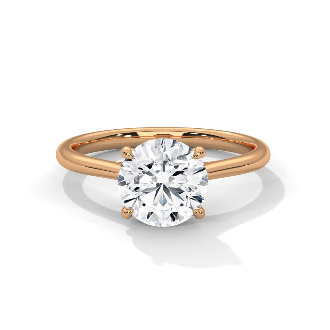 1.00 CT Round Cut Solitaire Diamond Ring