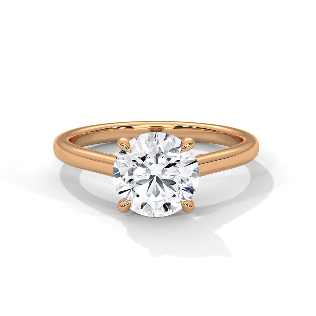 1 CT Four Prong Solitaire Lab Diamond Ring