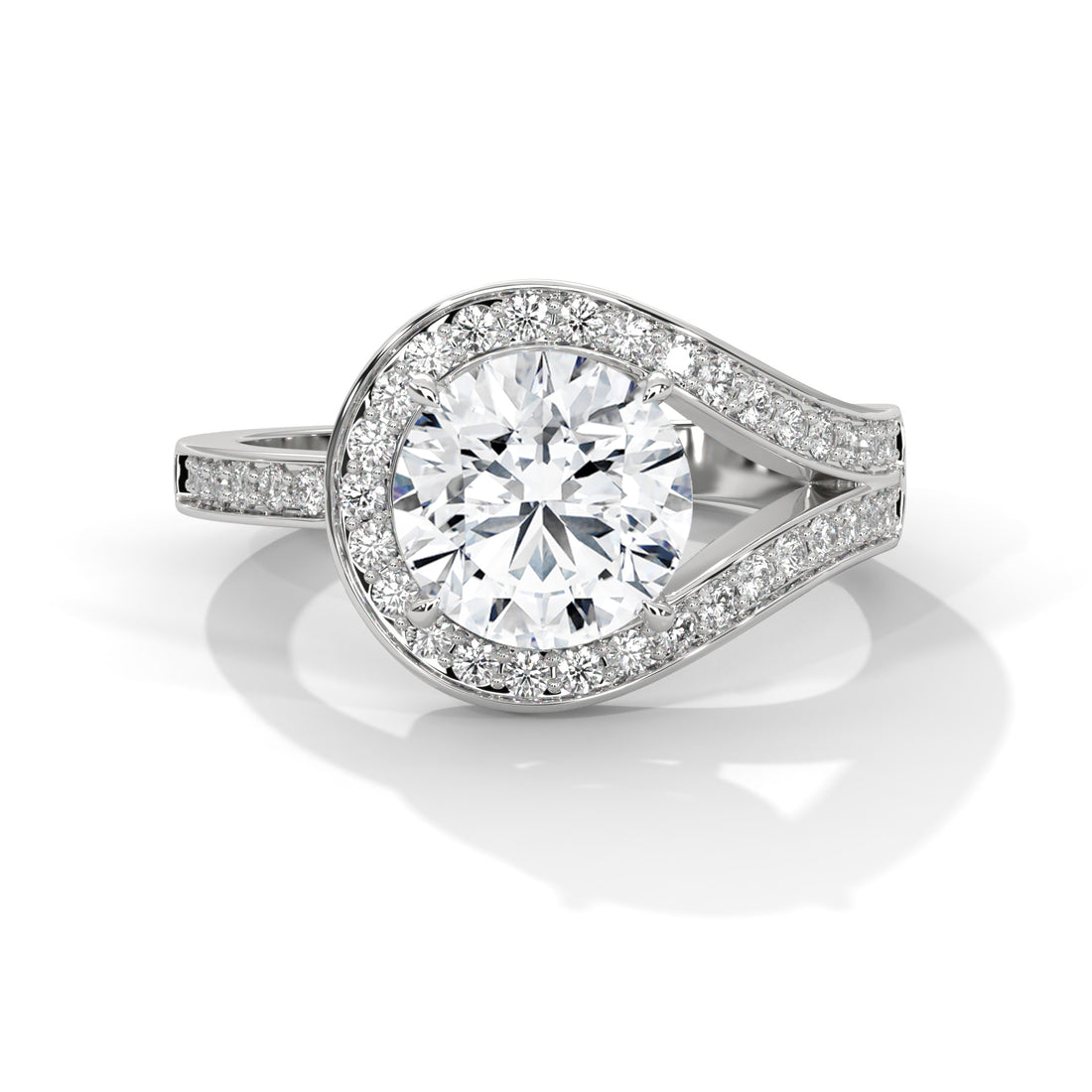 2.72 CT Round Cut Solitaire Diamond Ring
