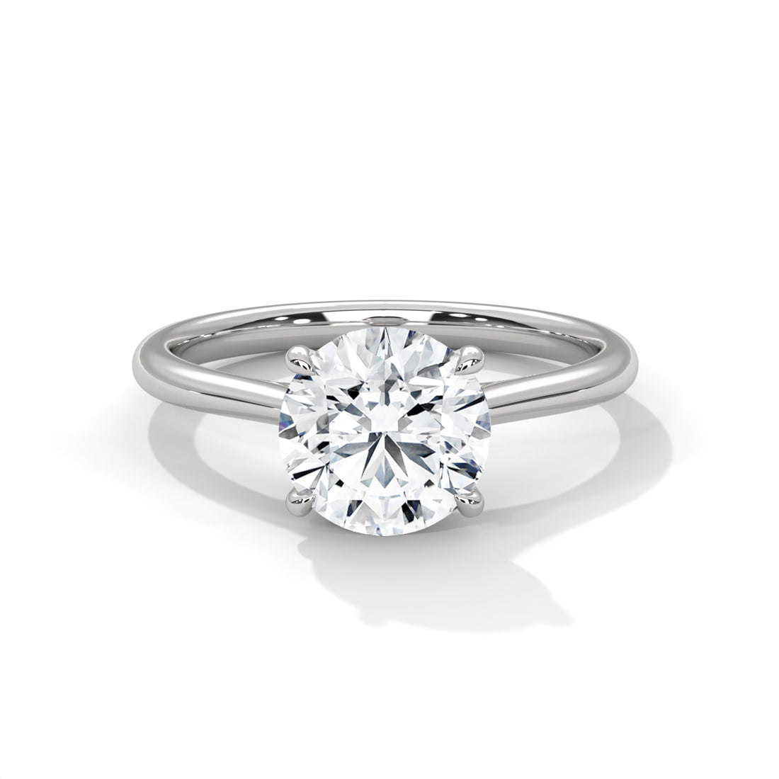 1.00 CT Round Cut Solitaire Diamond Ring