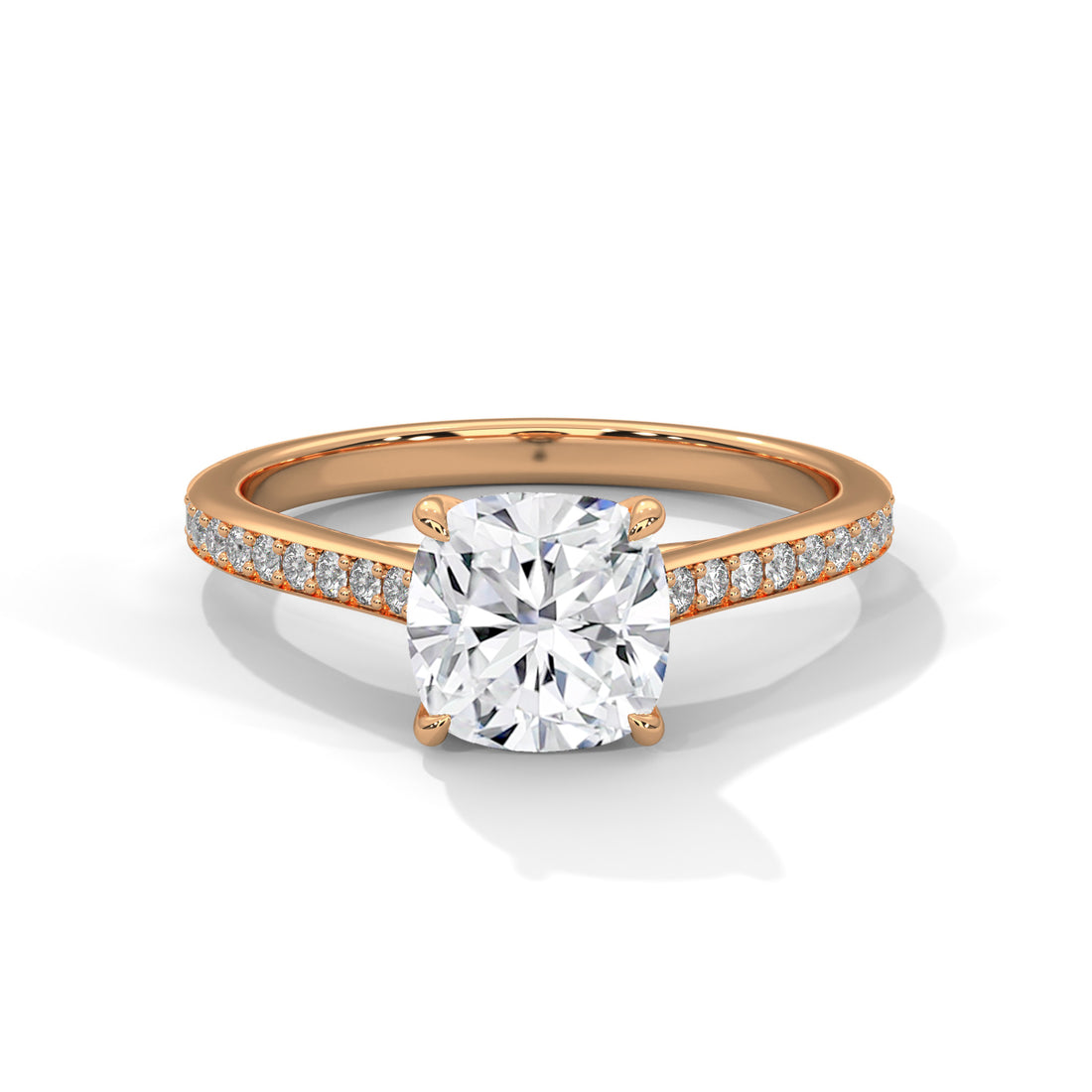 2.24 CT Cushion Cut Solitaire Diamond Ring