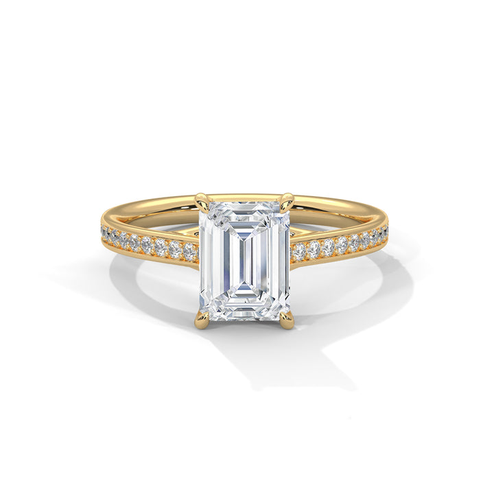 1.96 CT Radiant Cut Solitaire Diamond Ring