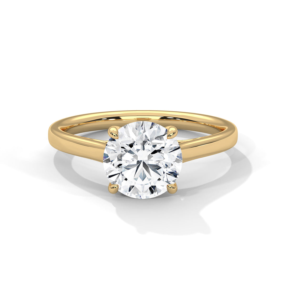 2 CT Round Cut Four Prong Solitaire Diamond Ring