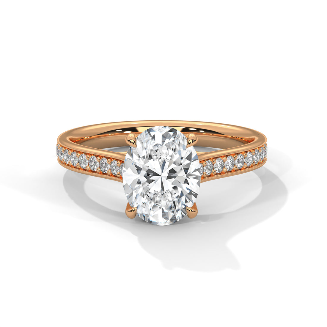 2.26 CT Oval Cut Solitaire Diamond Ring