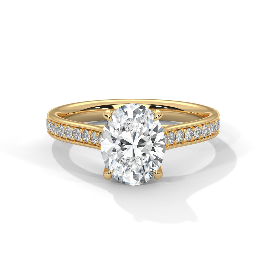 2.26 CT Oval Cut Solitaire Diamond Ring