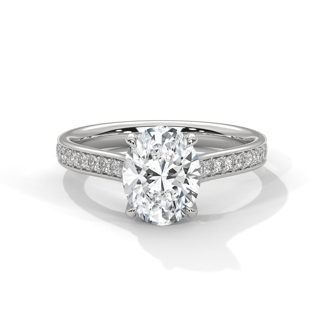 2.26 CT Oval Cut Solitaire Diamond Ring