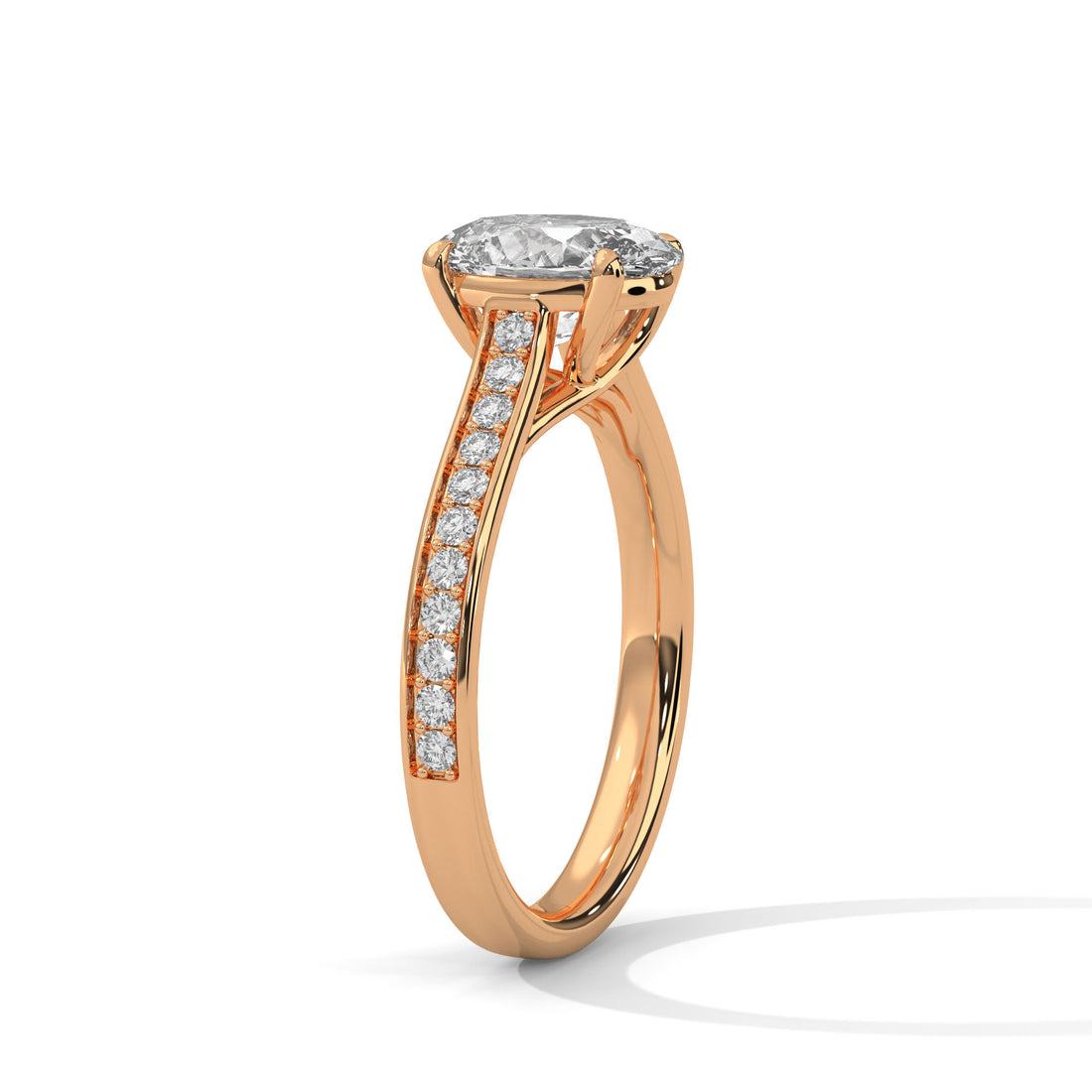 2.26 CT Oval Cut Solitaire Diamond Ring