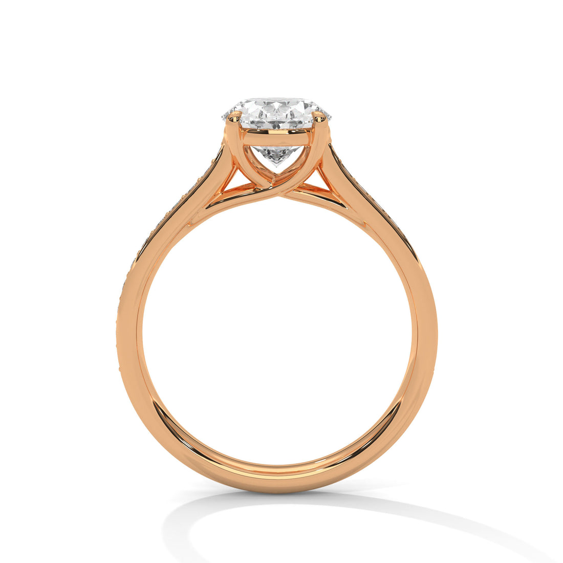 2.26 CT Oval Cut Solitaire Diamond Ring