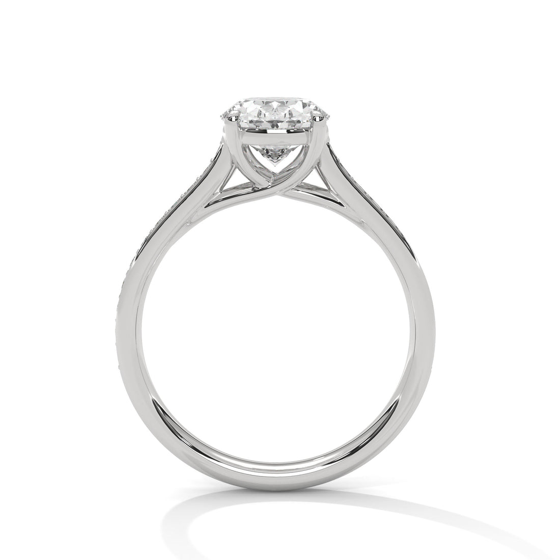 2.26 CT Oval Cut Solitaire Diamond Ring