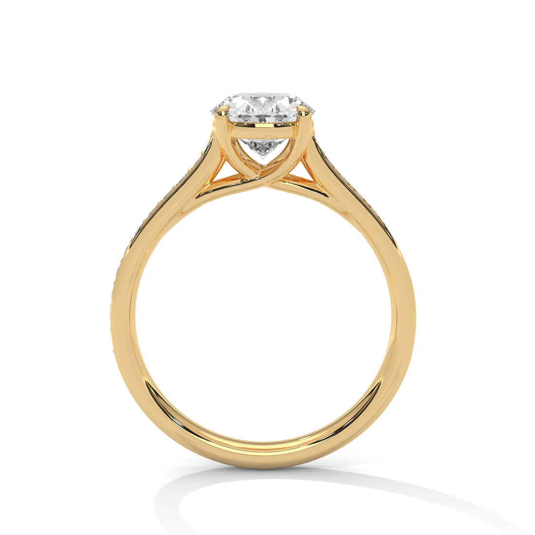 2.26 CT Oval Cut Solitaire Diamond Ring