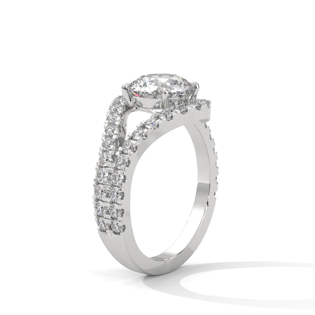 2.72 CT Round Cut Antique Halo Diamond Engagement Ring