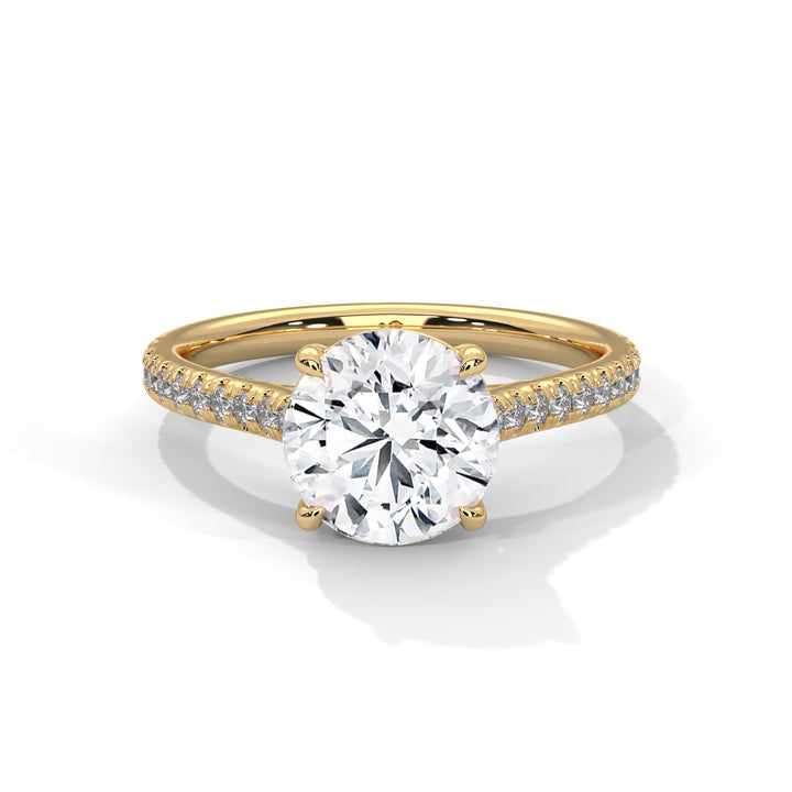 2.22 CT Round Cut Solitaire Diamond Ring