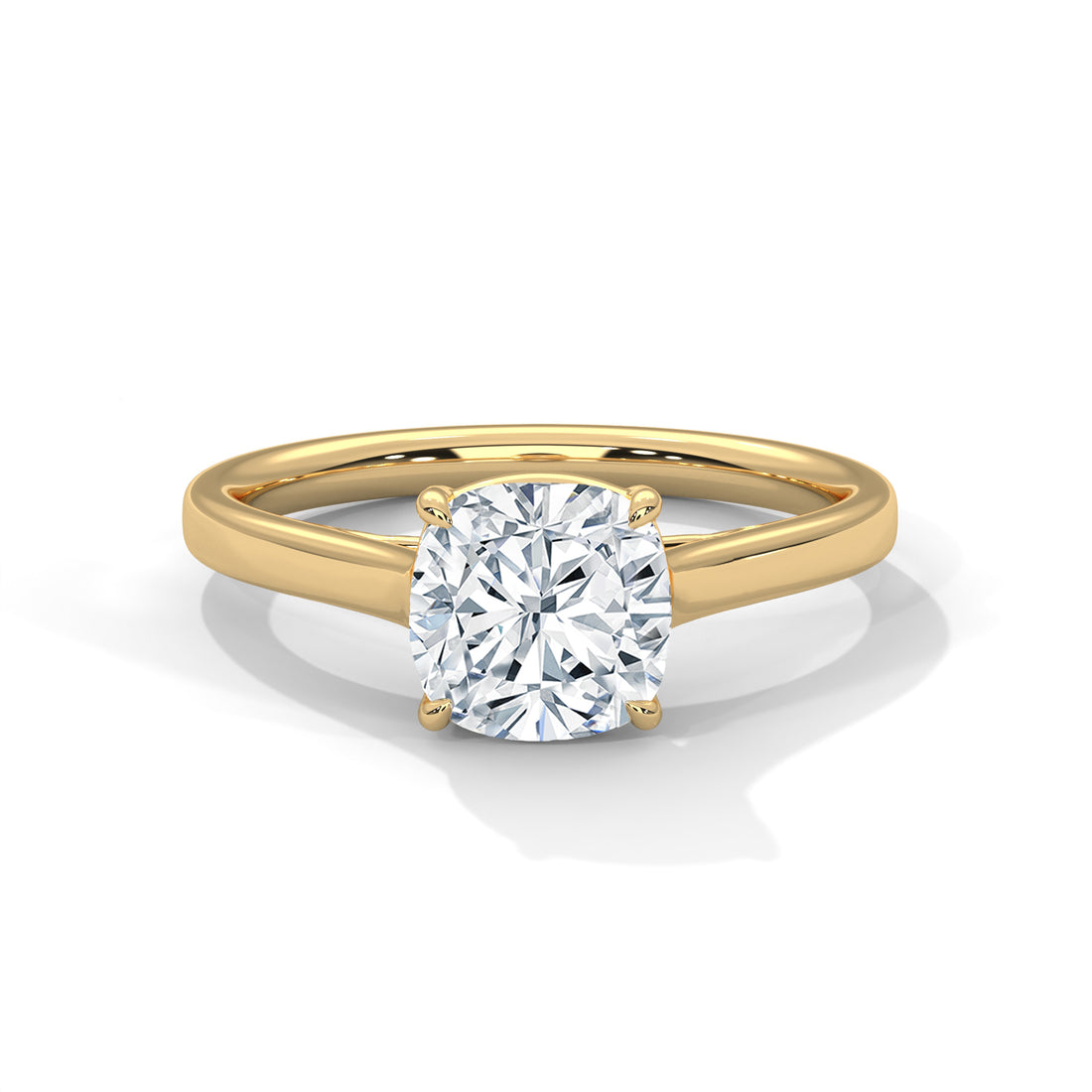 2.00 CT Cushion Cut Solitaire Diamond Ring