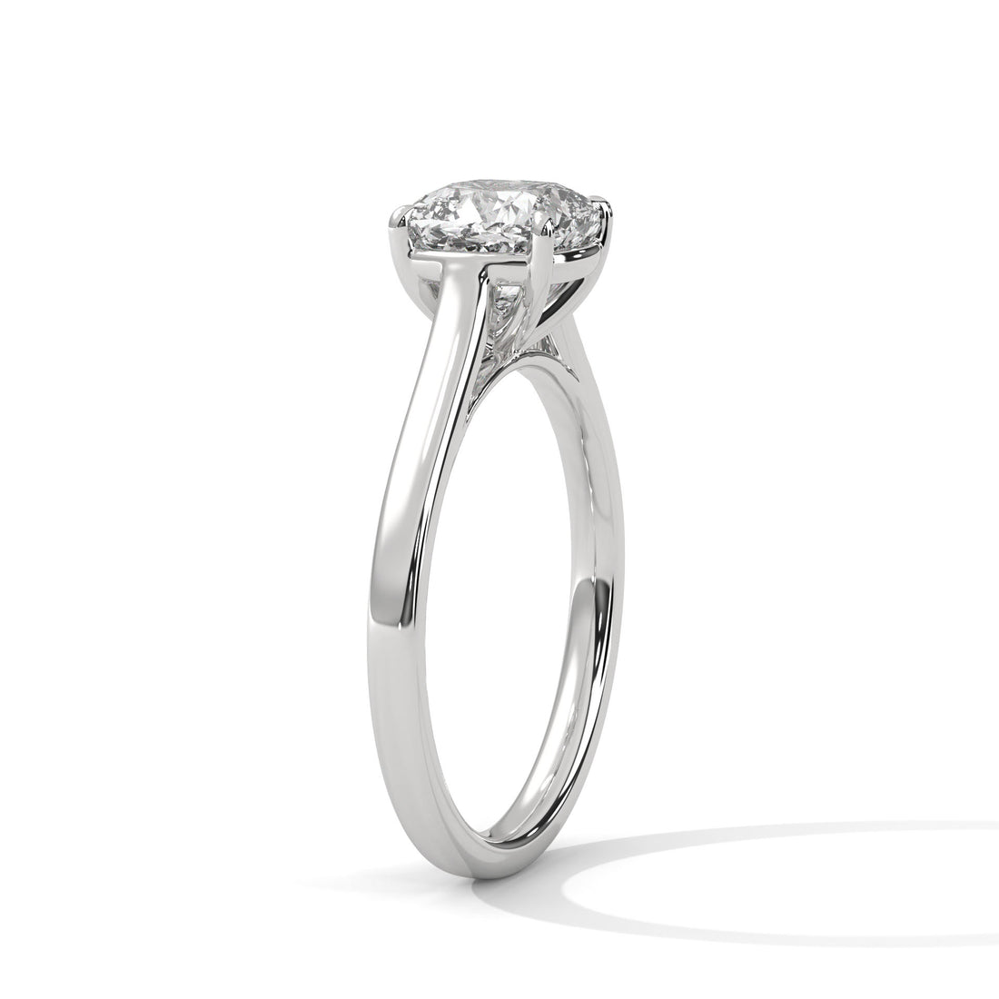 2.00 CT Cushion Cut Solitaire Diamond Ring