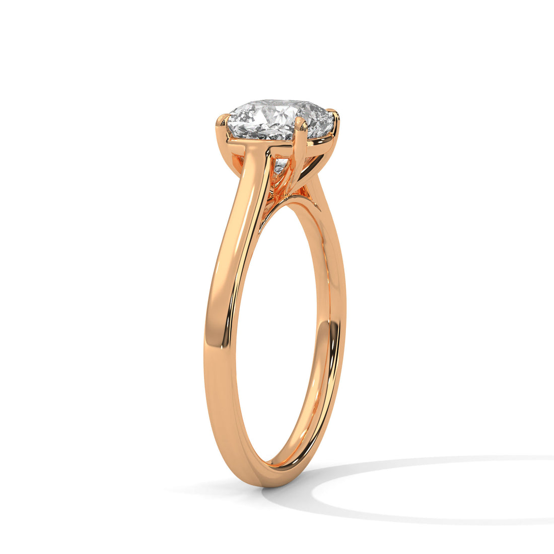 2.00 CT Cushion Cut Solitaire Diamond Ring