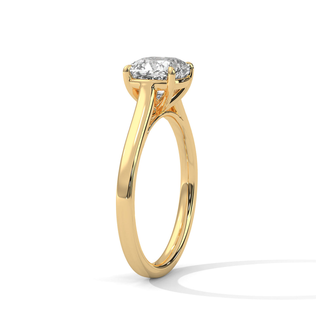 2.00 CT Cushion Cut Solitaire Diamond Ring