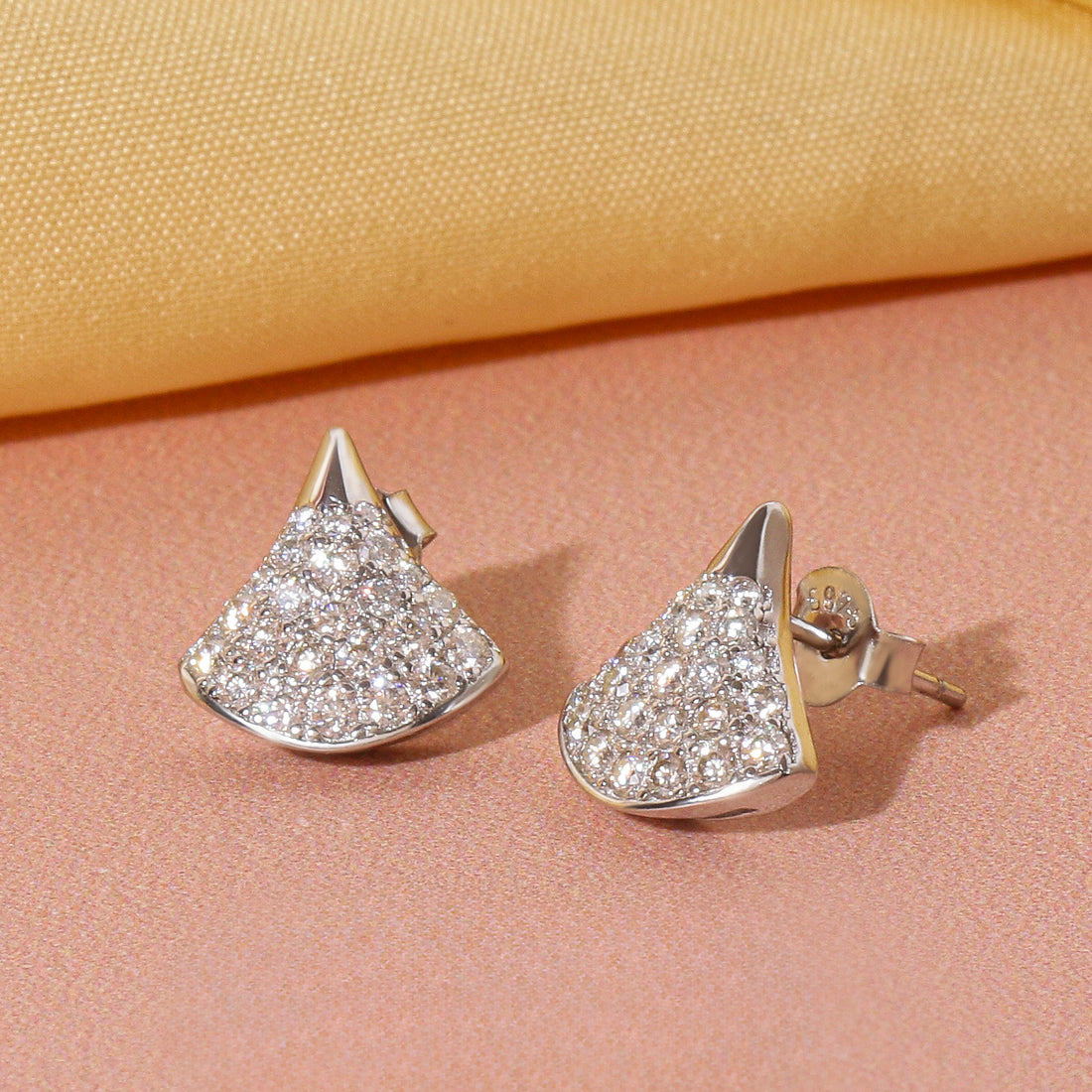 1 ct Skirt Style Moissanite Stud Earrings for Women