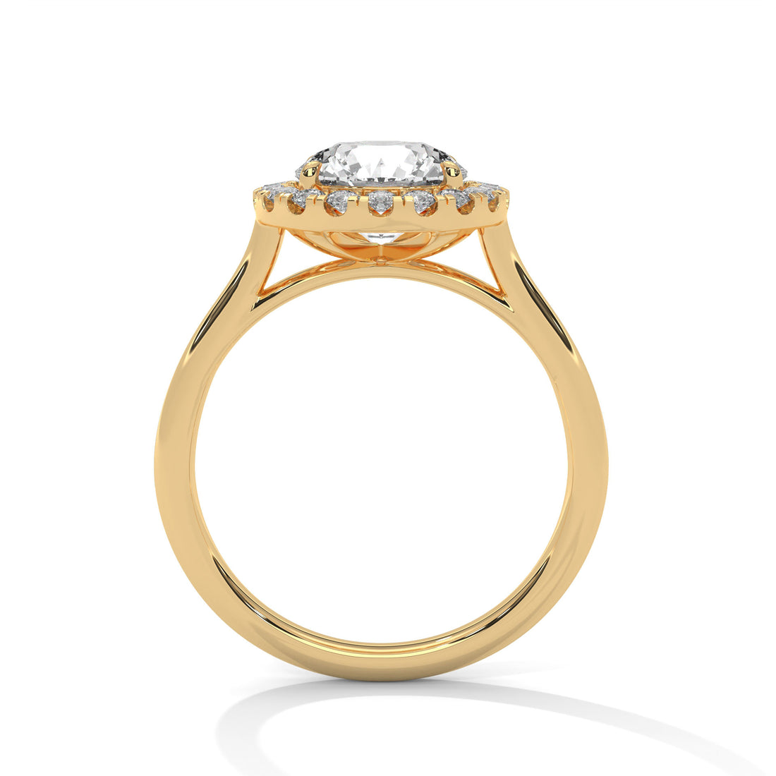 2.32 CT Round Cut Halo Solitaire Diamond Ring