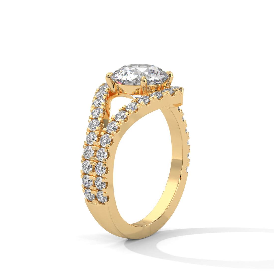 2.72 CT Round Cut Antique Halo Diamond Engagement Ring