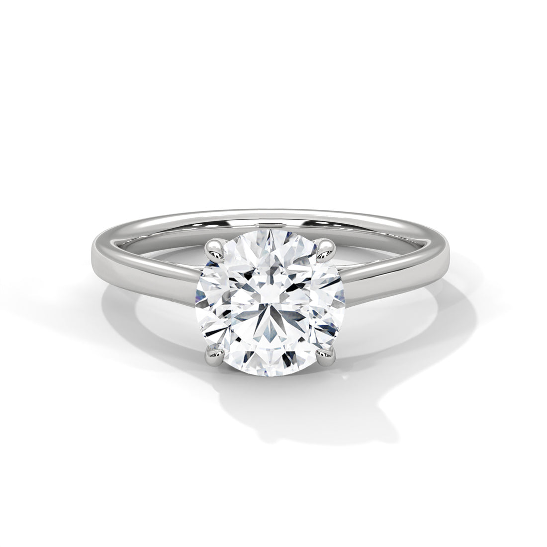 2 CT Round Cut Four Prong Solitaire Diamond Ring