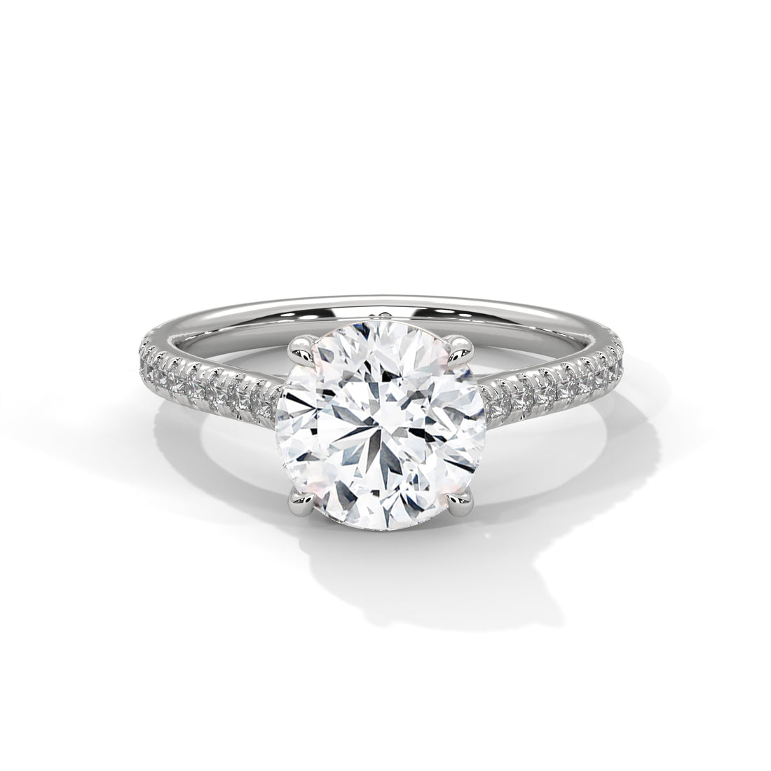2.22 CT Round Cut Solitaire Diamond Ring