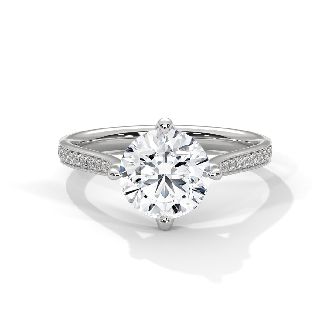 2.18 CT Round Cut Solitaire Diamond Ring