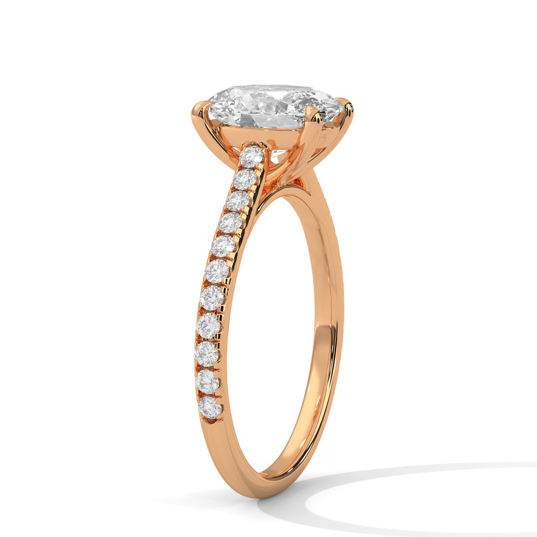 2.22 CT Oval Cut Solitaire Diamond Ring