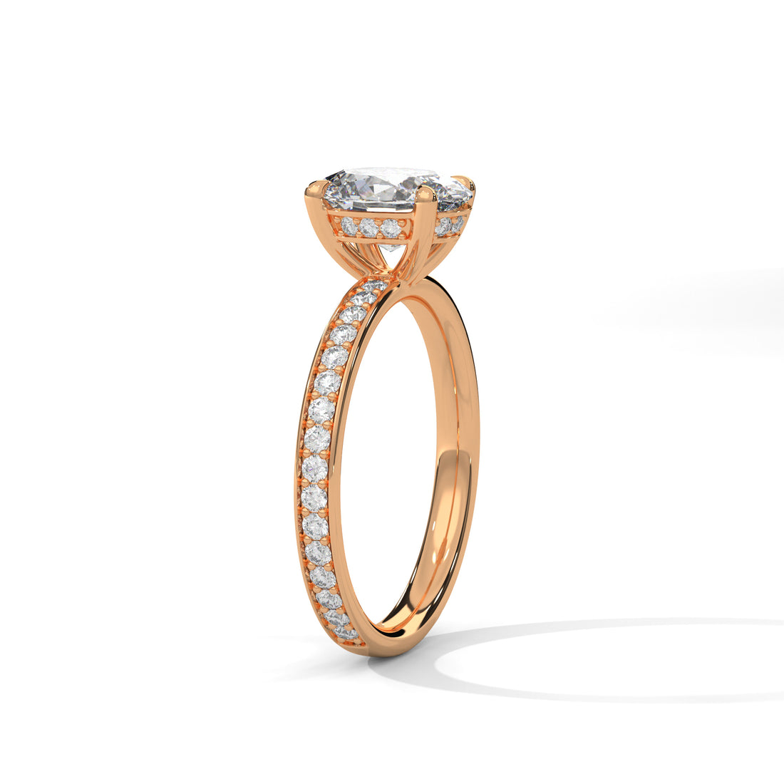 2.45 CT Oval Cut With Hidden Accents Solitaire Diamond Ring