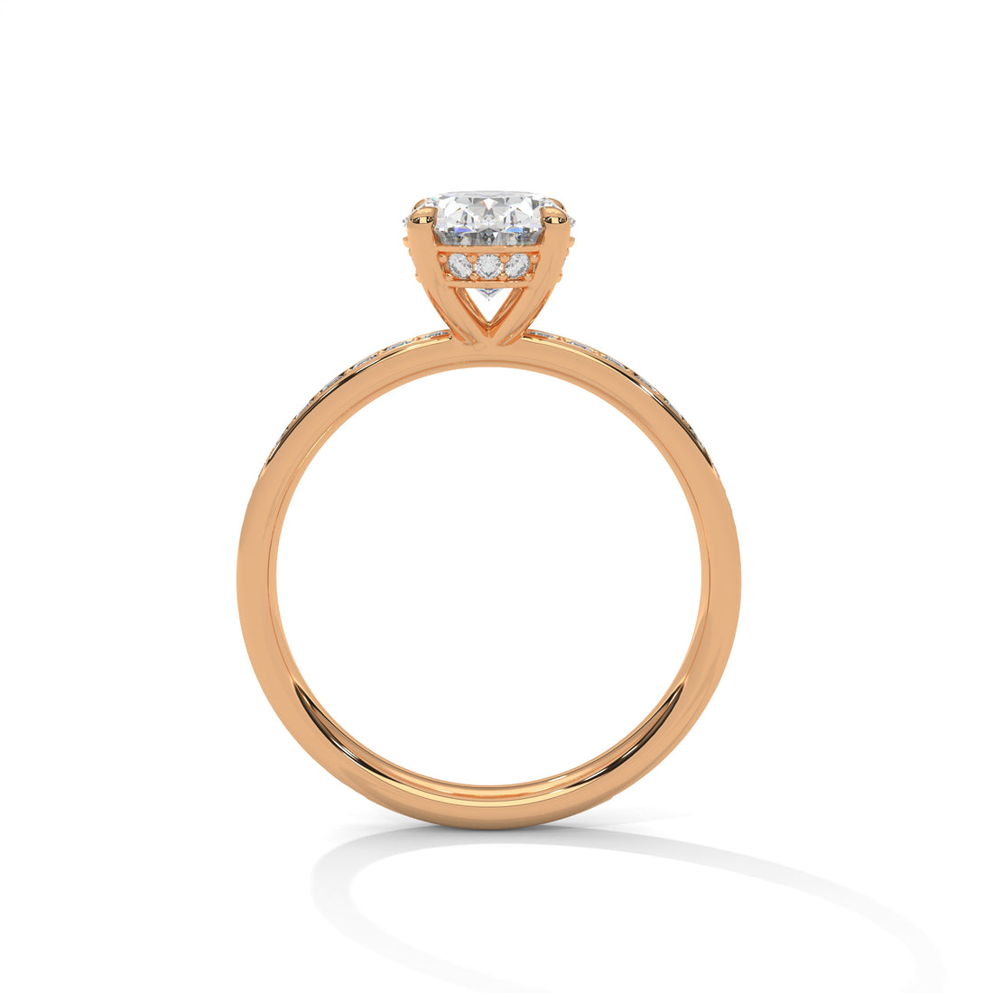 2.45 CT Oval Cut With Hidden Accents Solitaire Diamond Ring