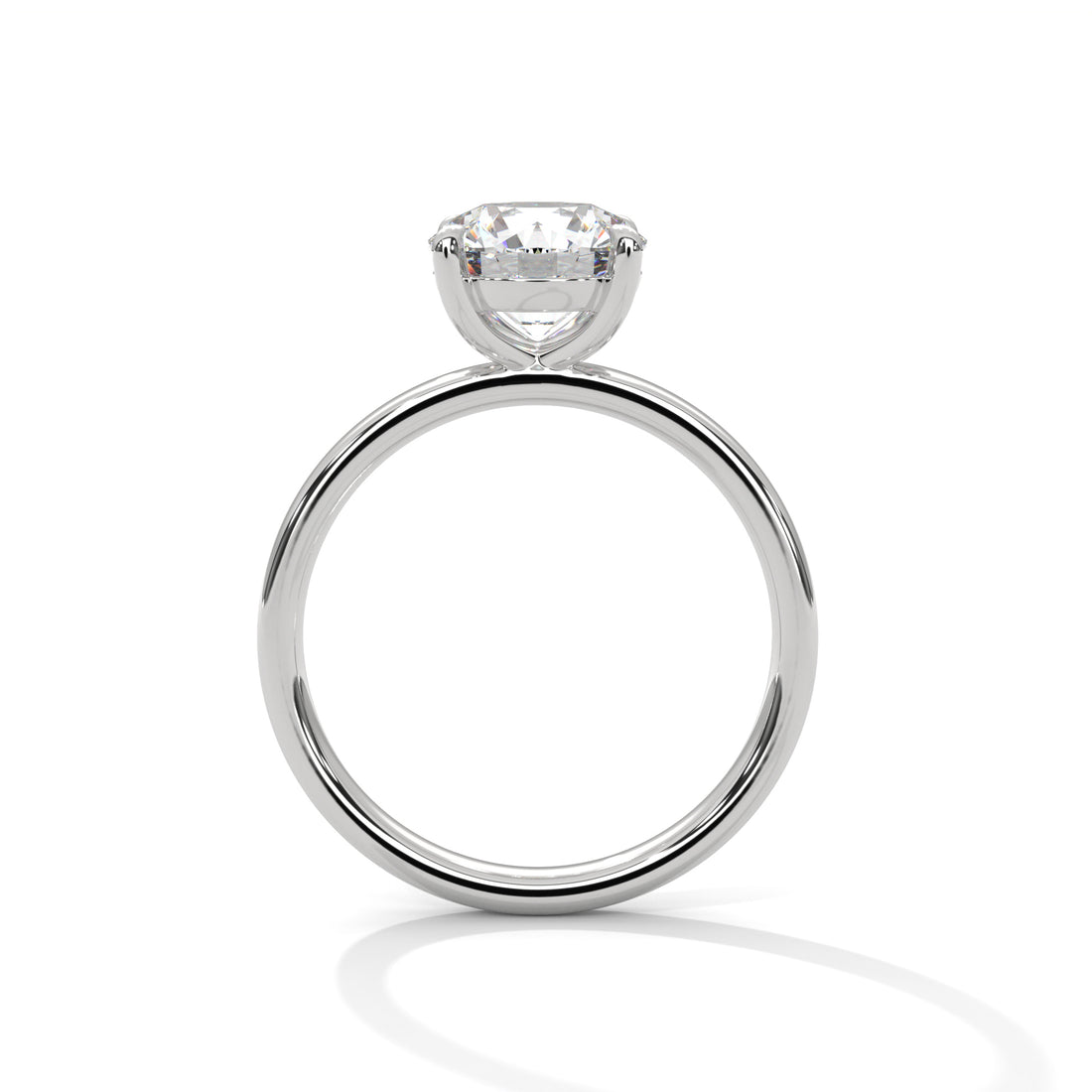 2.00 CT Round Cut Four Prong Solitaire Diamond Ring
