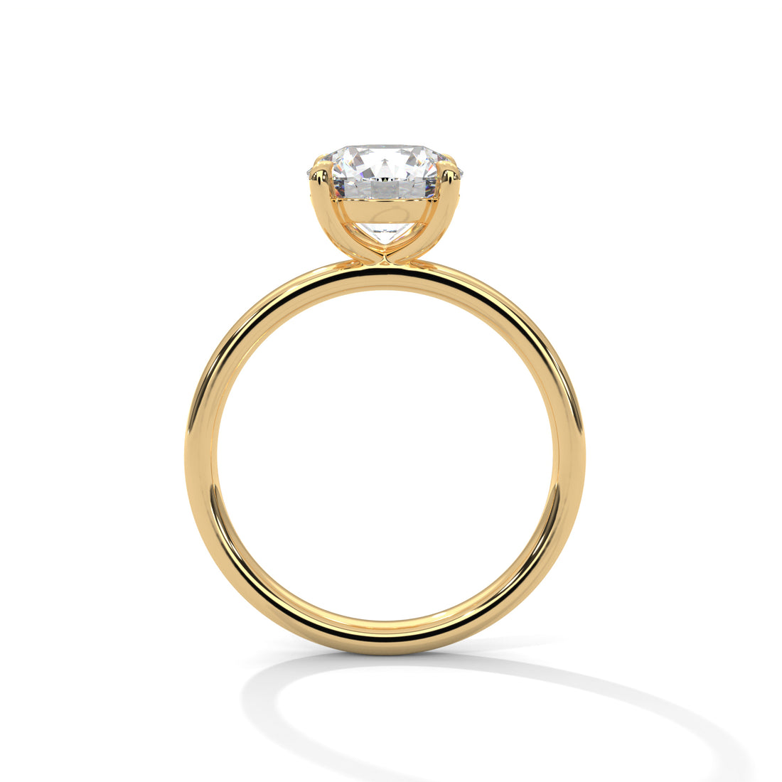 2.00 CT Round Cut Four Prong Solitaire Diamond Ring