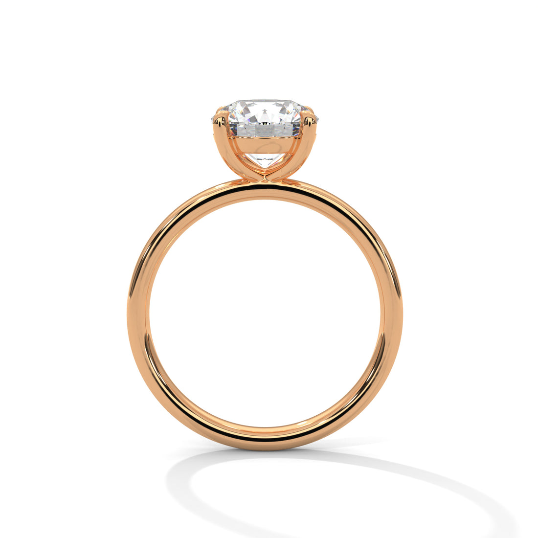 2.00 CT Round Cut Four Prong Solitaire Diamond Ring