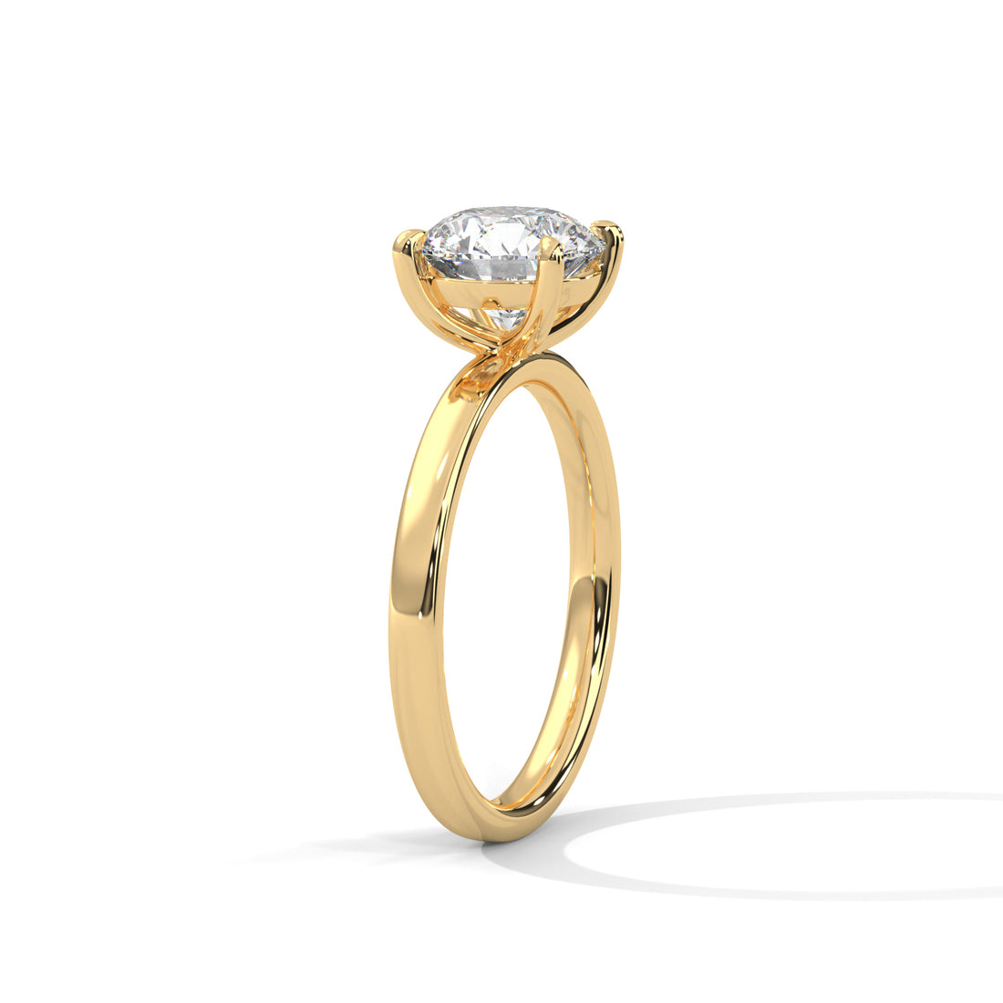 2.00 CT Round Cut Four Prong Solitaire Diamond Ring