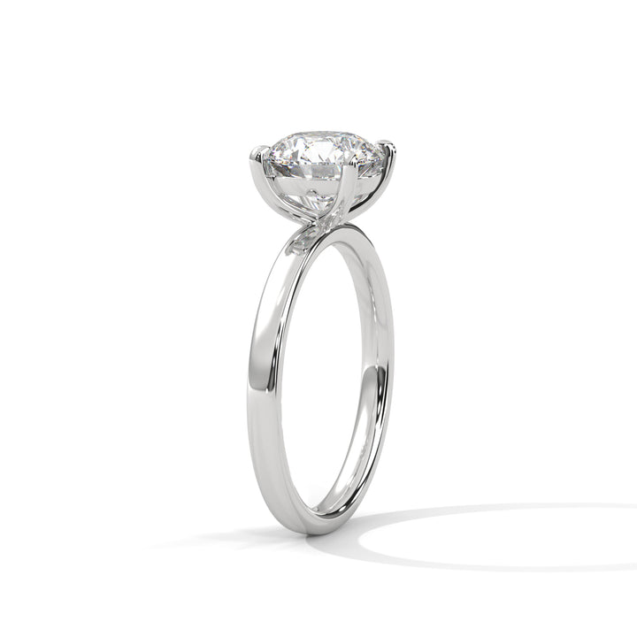 2.00 CT Round Cut Four Prong Solitaire Diamond Ring