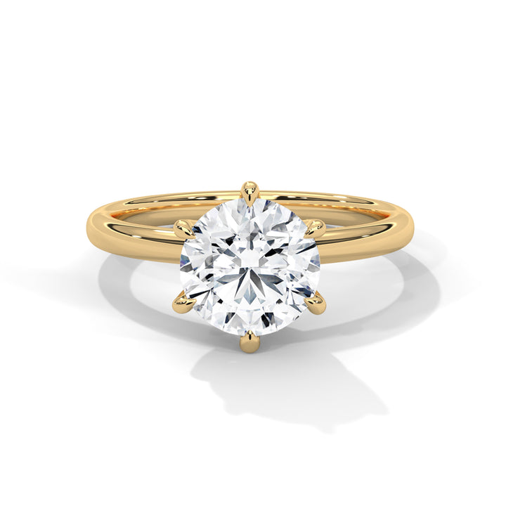 2.00 CT Round Cut Solitaire Diamond Ring