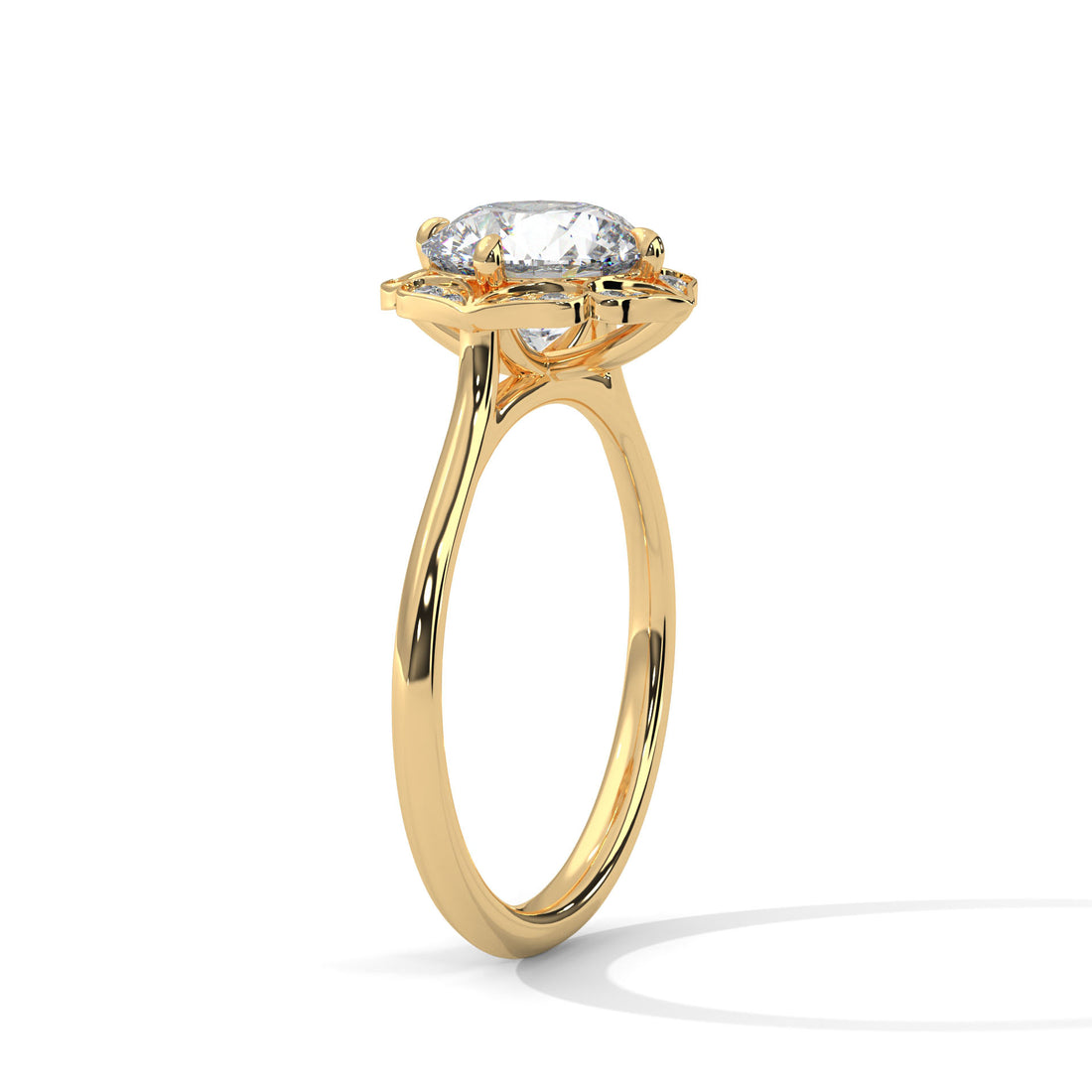 2.12 CT Round Cut Vintage Solitaire Diamond Ring
