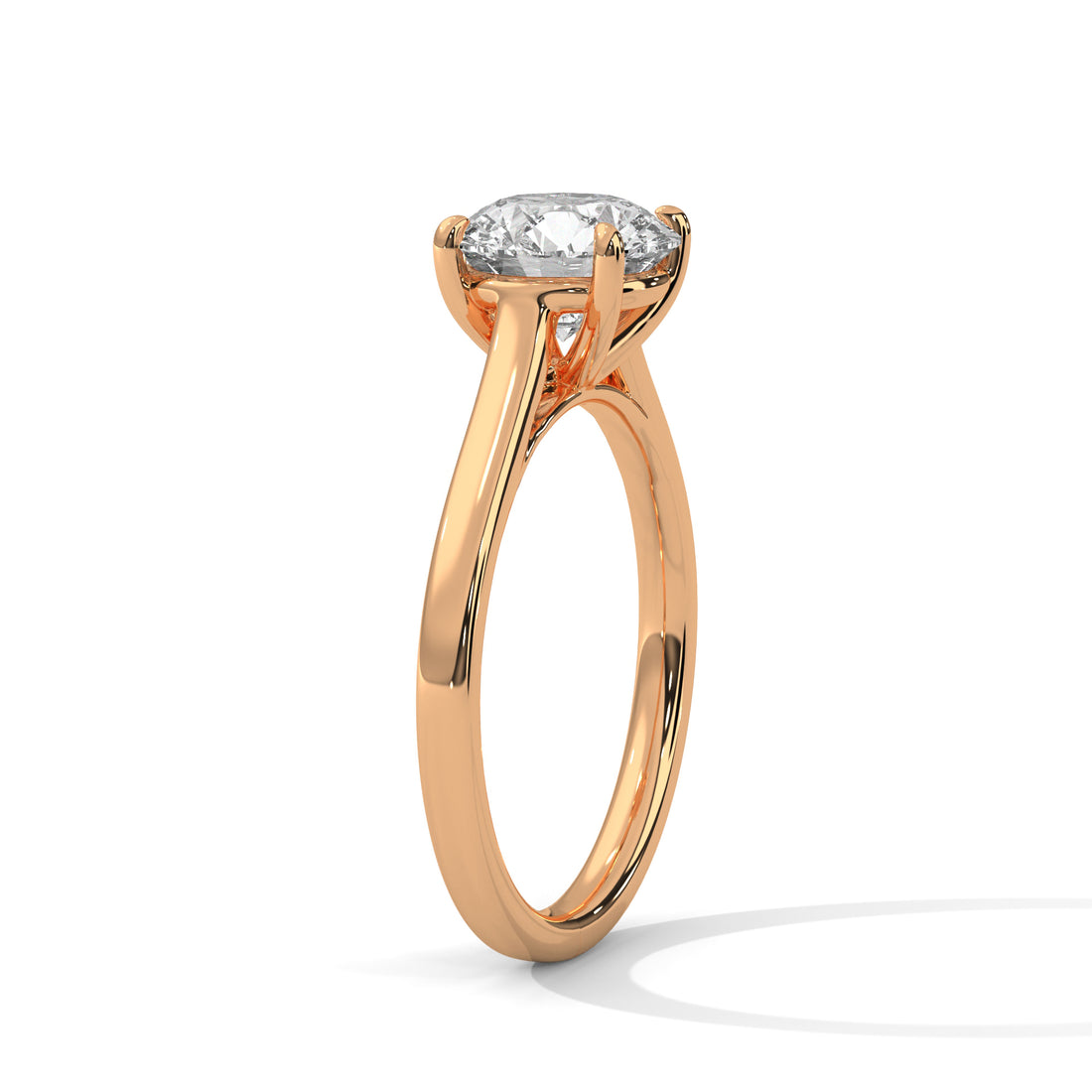 2 CT Round Cut Four Prong Solitaire Diamond Ring