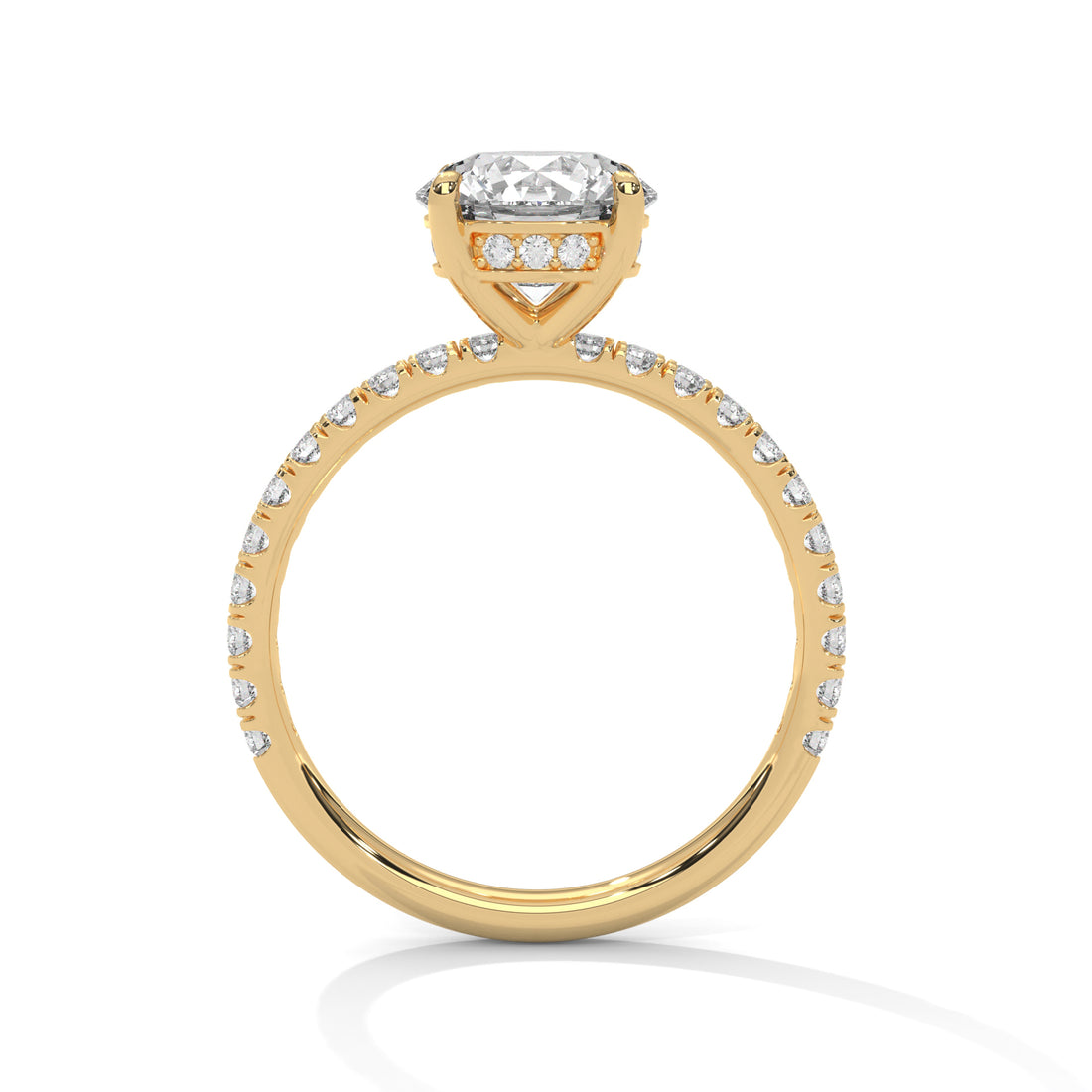 2.47 CT Round Cut With Hidden Accents Solitaire Diamond Ring
