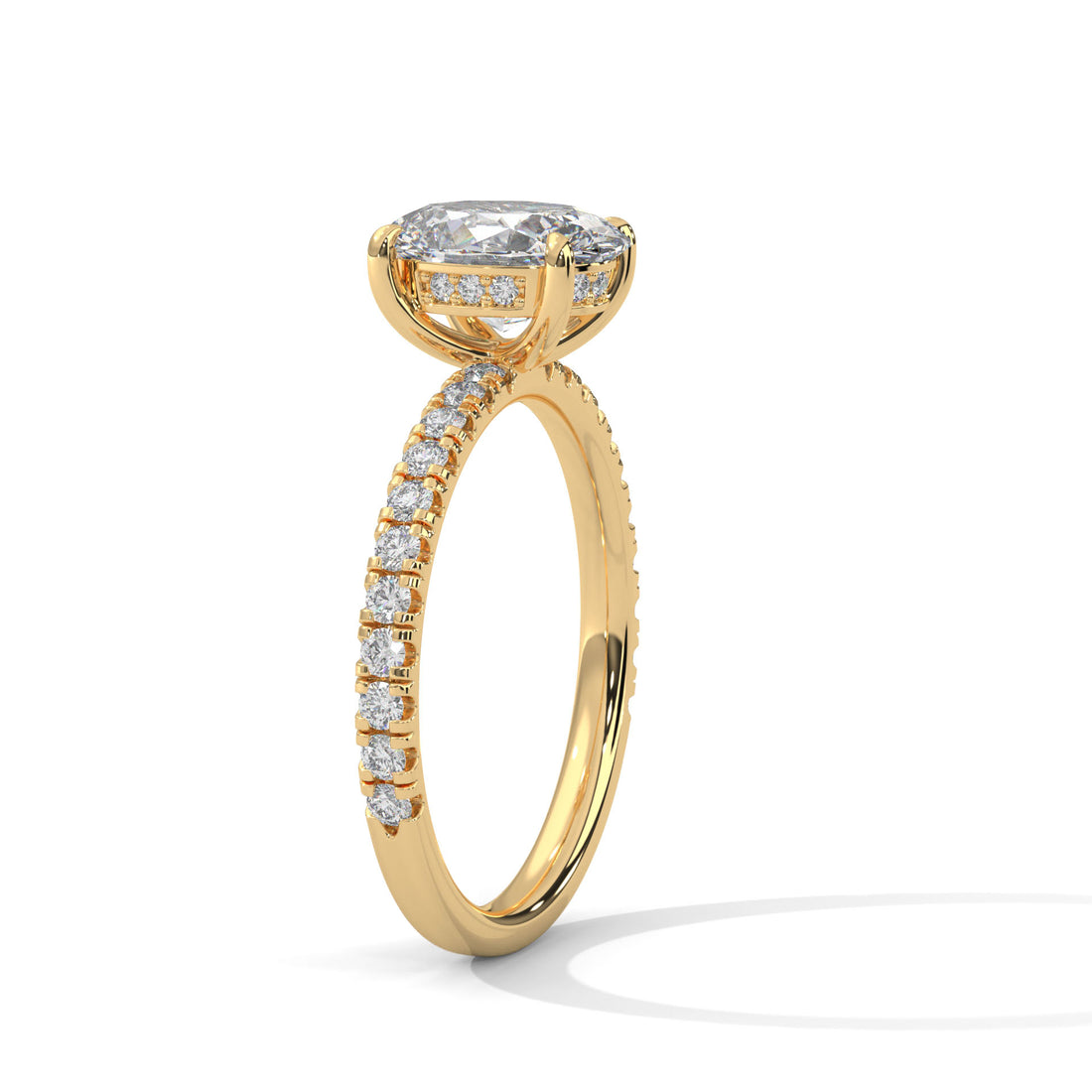 2.46 CT Oval Cut With Hidden Accents Solitaire Diamond Ring