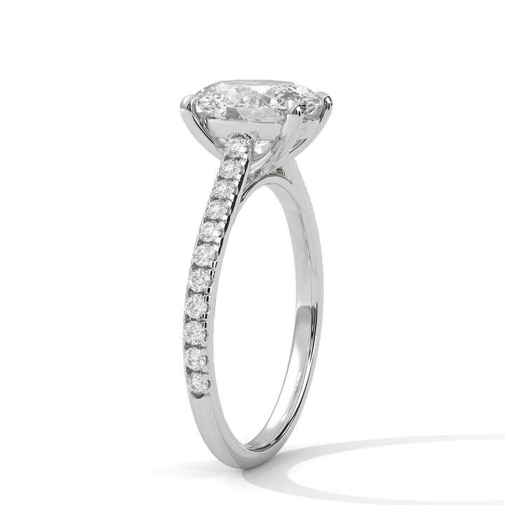 2.22 CT Oval Cut Solitaire Diamond Ring