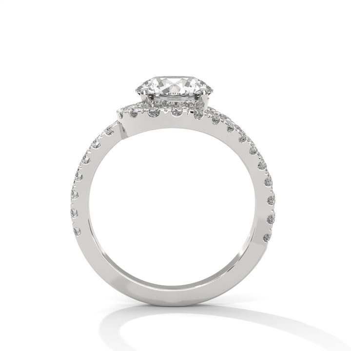 2.72 CT Round Cut Antique Halo Diamond Engagement Ring