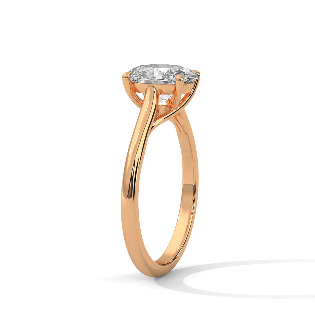 2.00 CT Oval Cut Solitaire Diamond Ring